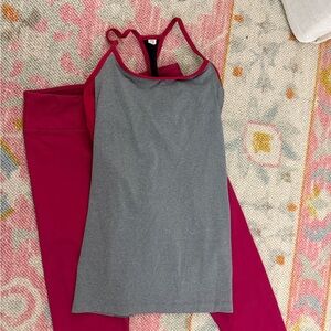 Fabletics Women's Berry Leggings and tank set